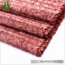 Mulinsen Textile Plain Dyed Sliver Jacquard Rib TR Melange Hacci Jersey Knit Fabric Factory